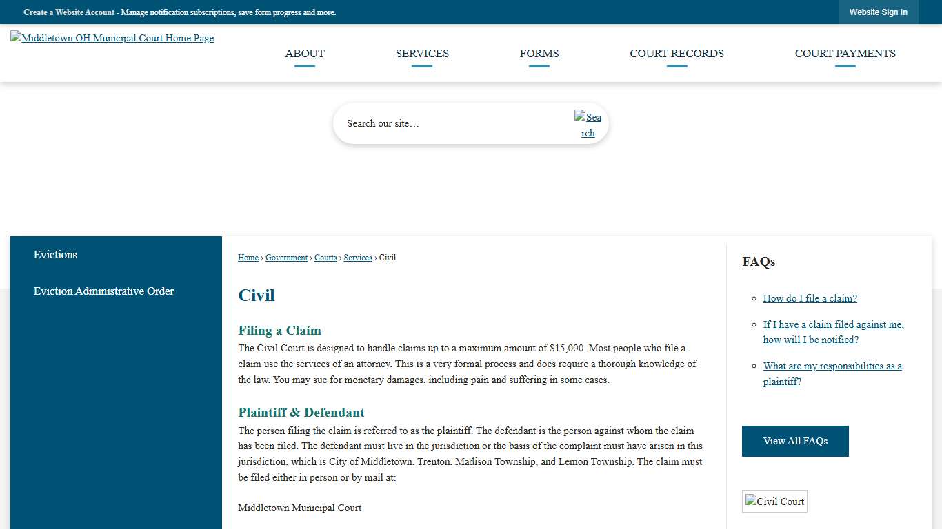 Civil Middletown, OH